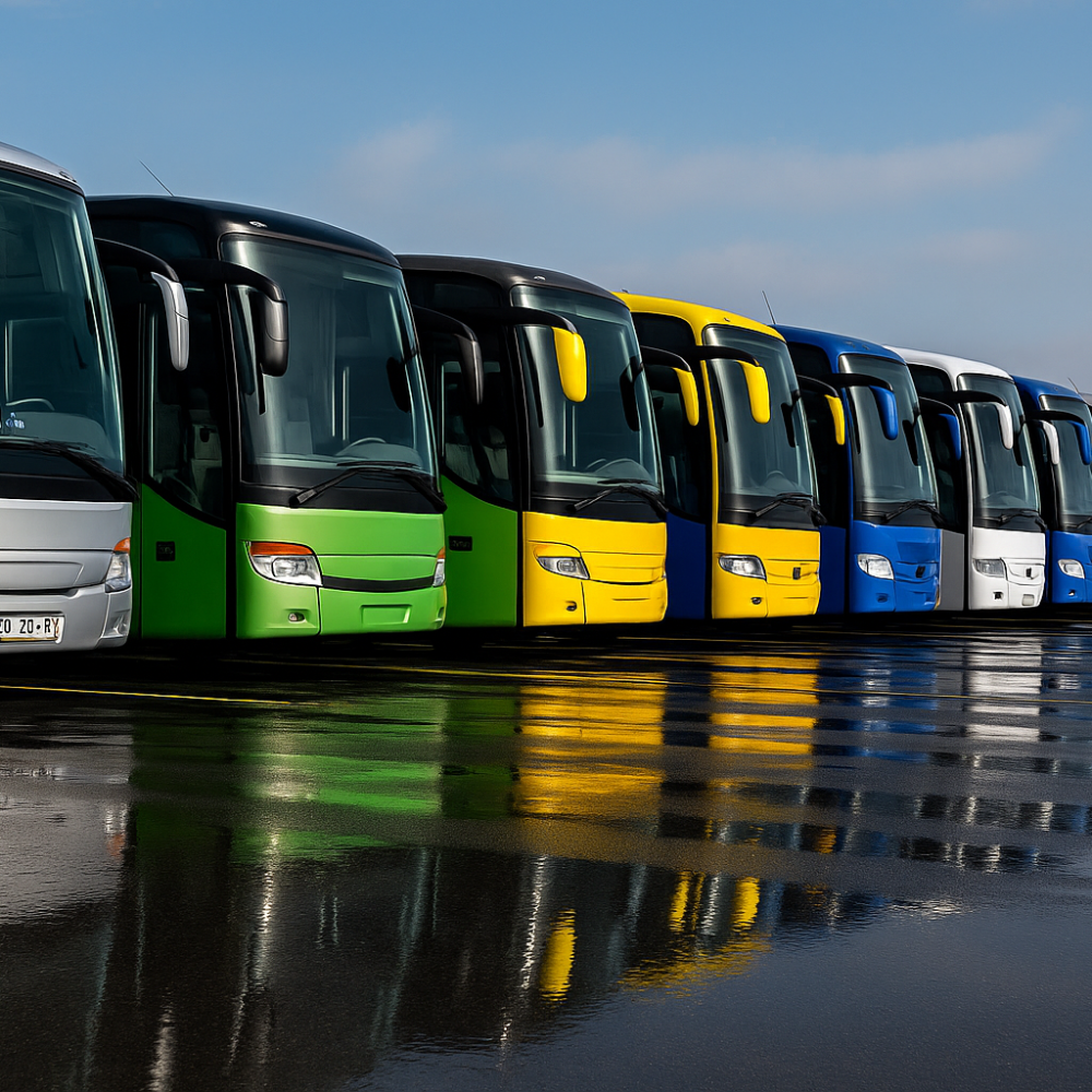 Flotte de bus partenaires sous la marque RIT Mobility